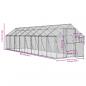 Preview: Voliere Silbern 1,79x8x1,85 m Aluminium