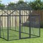 Preview: ARDEBO.de - Voliere Anthrazit 1,79x8x1,85 m Aluminium