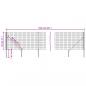 Preview: Maschendrahtzaun mit Bodenhülsen Anthrazit 0,8x25 m