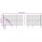 Preview: Maschendrahtzaun mit Bodenhülsen Anthrazit 2,2x25 m
