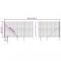 Preview: Maschendrahtzaun mit Bodenhülsen Anthrazit 2,2x10 m