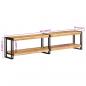 Preview: TV-Schrank 180x30x40 cm Massivholz Mango