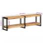 Preview: TV-Schrank 140x30x40 cm Massivholz Mango