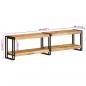 Preview: TV-Schrank 160x30x40 cm Massivholz Mango