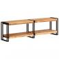 Preview: ARDEBO.de - TV-Schrank 140x30x40 cm Massivholz Akazie