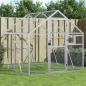 Preview: ARDEBO.de - Voliere Silbern 1,79x2x1,85 m Aluminium