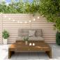 Preview: ARDEBO.de - 2-tlg. Garten-Lounge-Set mit Kissen Honigbraun Massivholz