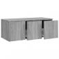 Preview: TV-Schrank Grau Sonoma 80x34x30 cm Holzwerkstoff