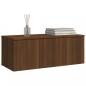 Preview: TV-Schrank Braun Eichen-Optik 80x34x30 cm Holzwerkstoff