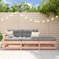 Preview: ARDEBO.de - 3-tlg. Garten-Lounge-Set mit Kissen Massivholz Douglasie