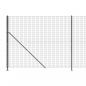 Preview: Maschendrahtzaun mit Bodenflansch Anthrazit 2,2x25 m