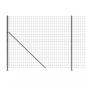 Preview: Maschendrahtzaun mit Bodenflansch Anthrazit 2,2x25 m