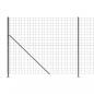 Preview: Maschendrahtzaun mit Bodenflansch Anthrazit 1,6x25 m