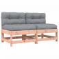 Preview: Mittelsofas mit Kissen 2 Stk. Massivholz Douglasie