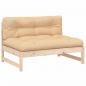 Preview: Mittelsofa 120x80 cm Massivholz Kiefer