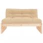 Preview: Mittelsofa 120x80 cm Massivholz Kiefer