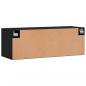 Preview: Wandschrank Schwarz 100x36,5x35 cm Holzwerkstoff