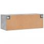 Preview: Wandschrank Betongrau 100x36,5x35 cm Holzwerkstoff