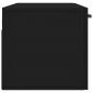 Preview: Wandschrank Schwarz 100x36,5x35 cm Holzwerkstoff