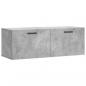 Preview: Wandschrank Betongrau 100x36,5x35 cm Holzwerkstoff