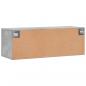 Preview: Wandschrank Betongrau 100x36,5x35 cm Holzwerkstoff