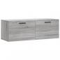 Preview: Wandschrank Grau Sonoma 100x36,5x35 cm Holzwerkstoff