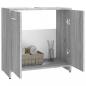 Preview: Badezimmerschrank Grau Sonoma 60x33x60 cm Holzwerkstoff