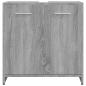 Preview: Badezimmerschrank Grau Sonoma 60x33x60 cm Holzwerkstoff