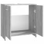 Preview: Badezimmerschrank Grau Sonoma 60x33x60 cm Holzwerkstoff