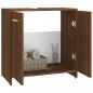 Preview: Badezimmerschrank Braun Eichen-Optik 60x33x60 cm Holzwerkstoff