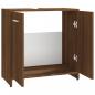 Preview: Badezimmerschrank Braun Eichen-Optik 60x33x60 cm Holzwerkstoff