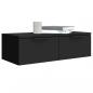 Preview: Wandschrank Schwarz 68x30x20 cm Holzwerkstoff