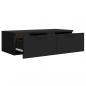 Preview: Wandschrank Schwarz 68x30x20 cm Holzwerkstoff