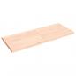 Preview: Tischplatte 140x60x(2-4) cm Massivholz Unbehandelt Baumkante