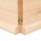 Preview: Tischplatte 140x60x(2-4) cm Massivholz Unbehandelt Baumkante