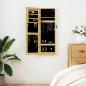 Preview: ARDEBO.de - Schmuckschrank mit Spiegel Wandmontage 30x8,5x90 cm