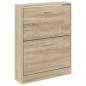 Preview: Schuhschrank Eichen-Optik 59x17x81 cm Holzwerkstoff