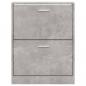 Preview: Schuhschrank Betongrau 59x17x81 cm Holzwerkstoff