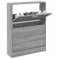 Preview: Schuhschrank Grau Sonoma 59x17x81 cm Holzwerkstoff