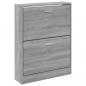 Preview: Schuhschrank Grau Sonoma 59x17x81 cm Holzwerkstoff