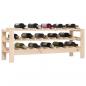 Preview: Weinregal 109,5x30x42 cm Massivholz Kiefer