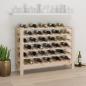 Preview: ARDEBO.de - Weinregal 109,5x30x82 cm Massivholz Kiefer