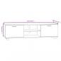 Preview: TV-Schrank Betongrau 140x40,5x35 cm Holzwerkstoff