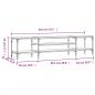 Preview: TV-Schrank Grau Sonoma 201x35x45 cm Holzwerkstoff & Eisen