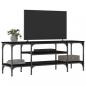 Preview: TV-Schrank Schwarz 121x35x45 cm Holzwerkstoff & Eisen