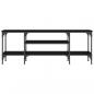 Preview: TV-Schrank Schwarz 121x35x45 cm Holzwerkstoff & Eisen