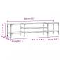 Preview: TV-Schrank Schwarz 201x35x45 cm Holzwerkstoff & Eisen