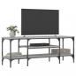 Preview: TV-Schrank Grau Sonoma 121x35x45 cm Holzwerkstoff & Eisen