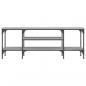 Preview: TV-Schrank Grau Sonoma 121x35x45 cm Holzwerkstoff & Eisen