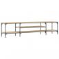 Preview: TV-Schrank Sonoma-Eiche 201x35x45 cm Holzwerkstoff & Eisen